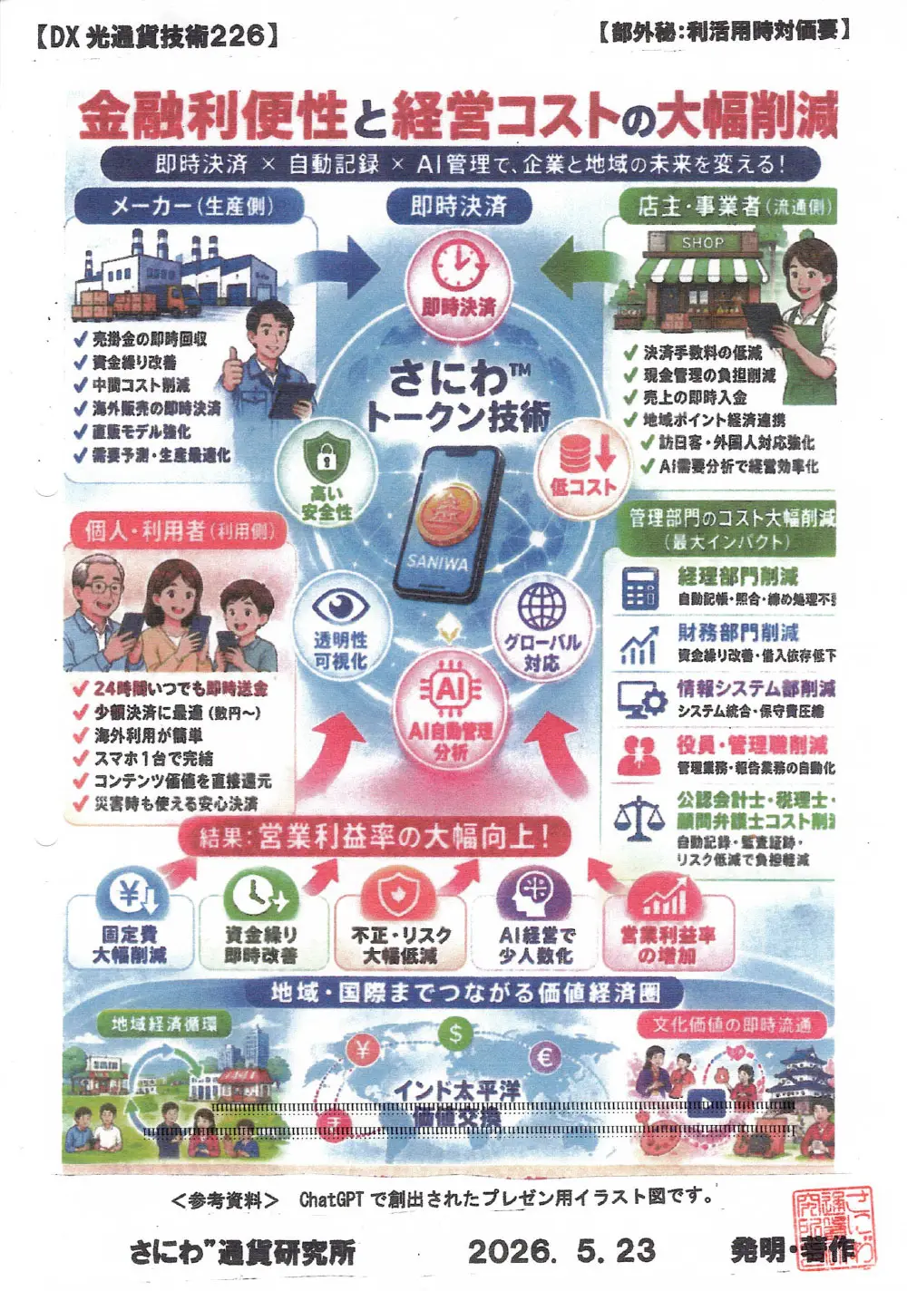金融利便性と経営コストの大幅削減